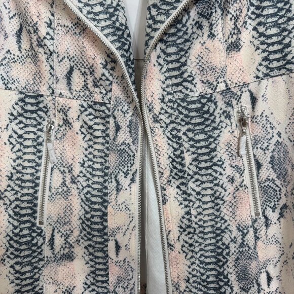 New with Tags Joseph Ribkoff Jacket Grey, Pink & White sz M - Picture 6 of 9